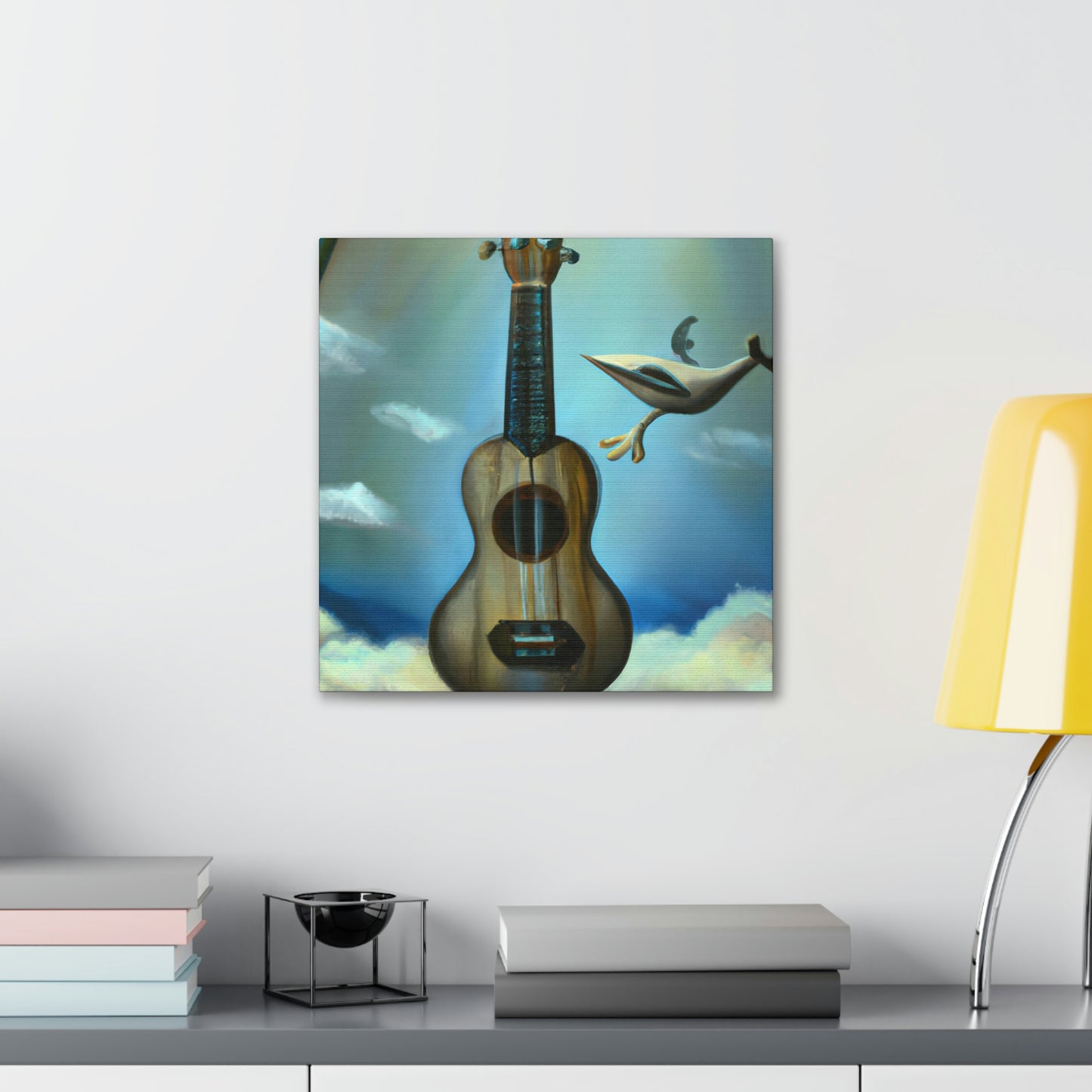 Ukelele Under Moonlight - Canvas