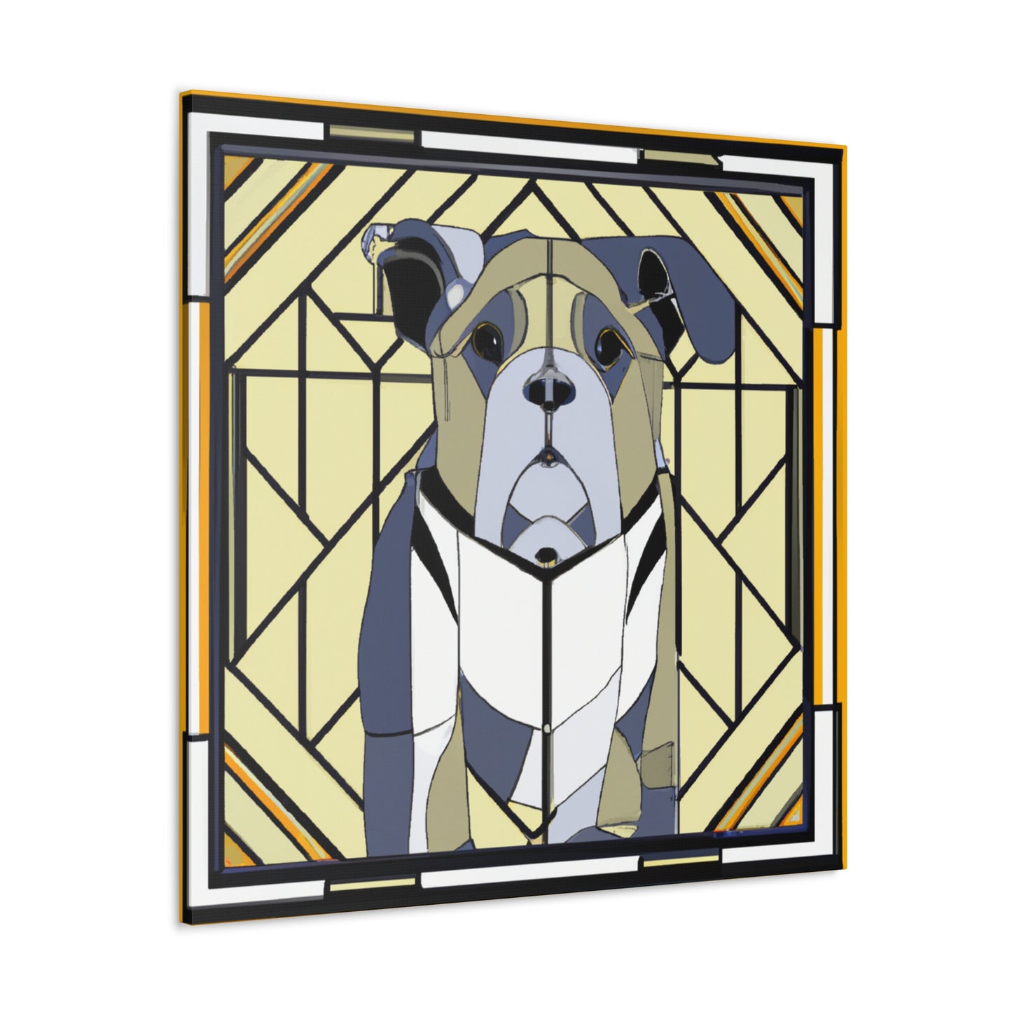 "Bulldog's Regal Roar" - Canvas