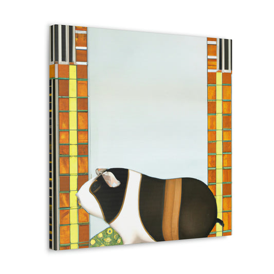 "Guinea Pig in Art Deco" - Canvas