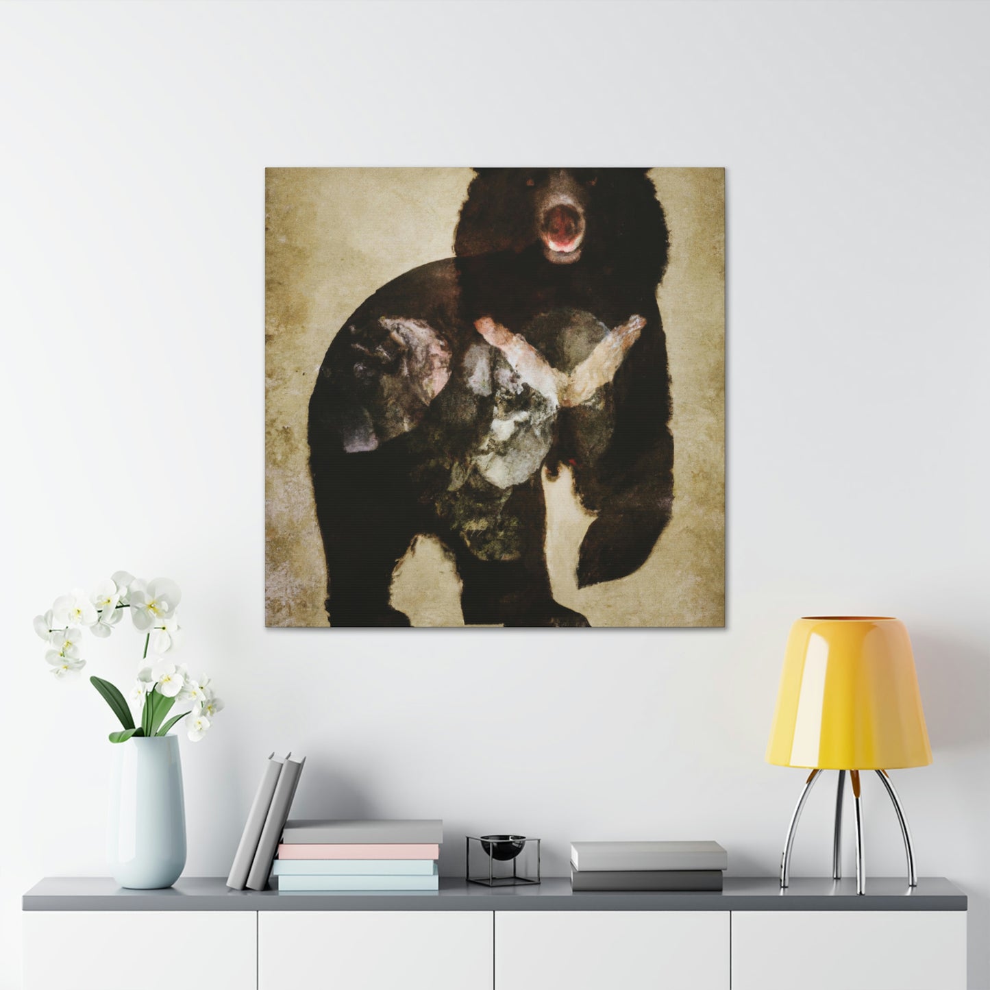 Black Bear Deco Dream - Canvas