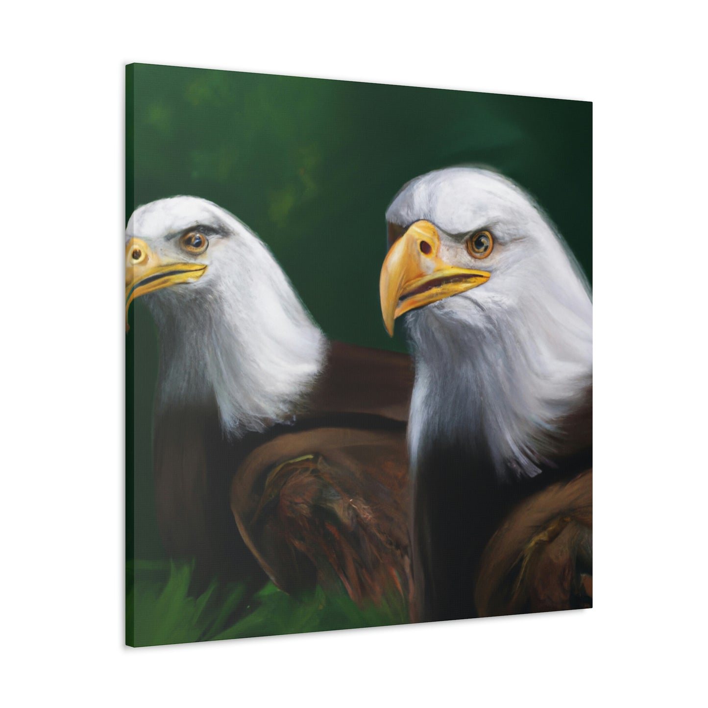 Bald Eagles in Flight - Canvas