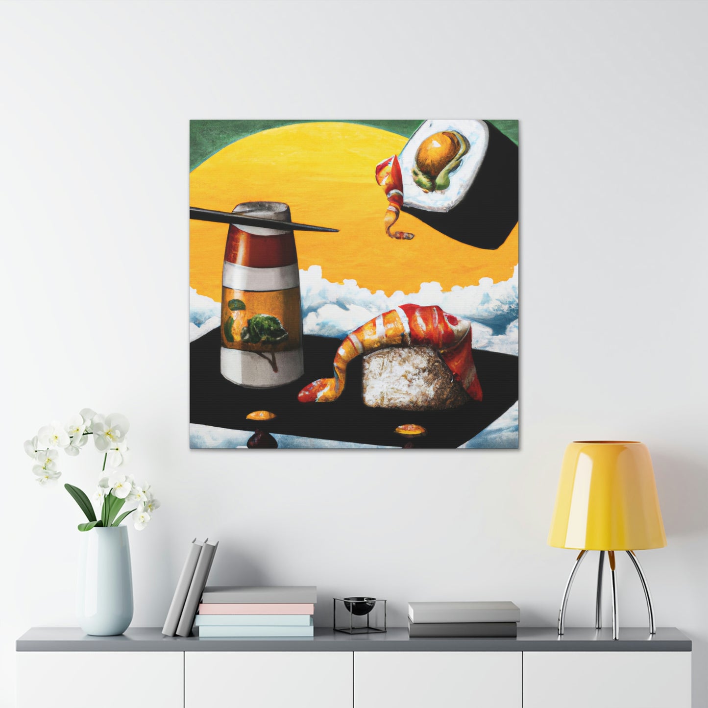 "Sushi in Surrealism" - Canvas