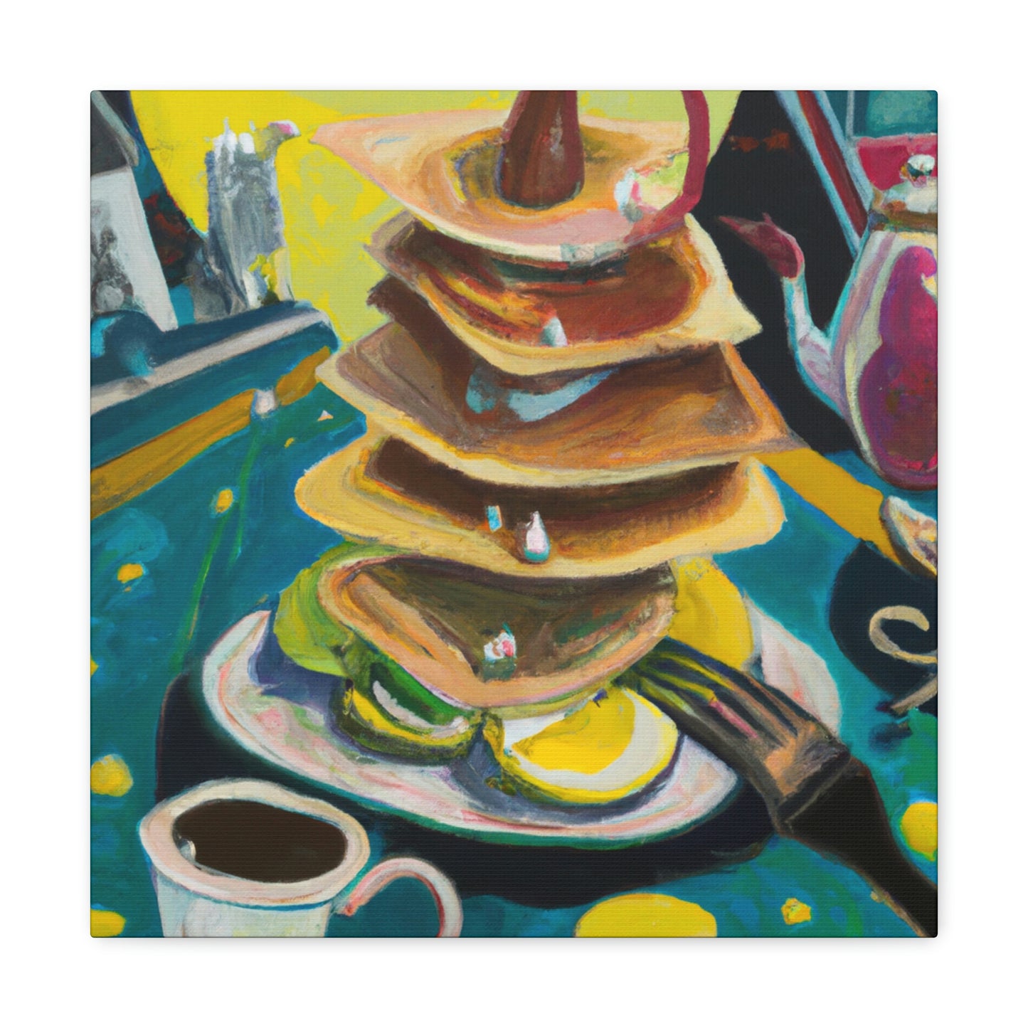 "Pancakes in Surrealism" - Canvas