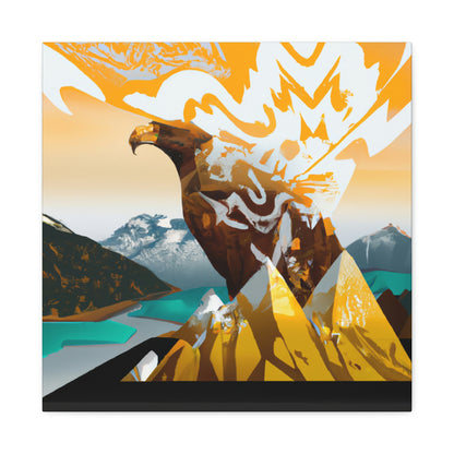 Golden Eagle Soaring High - Canvas