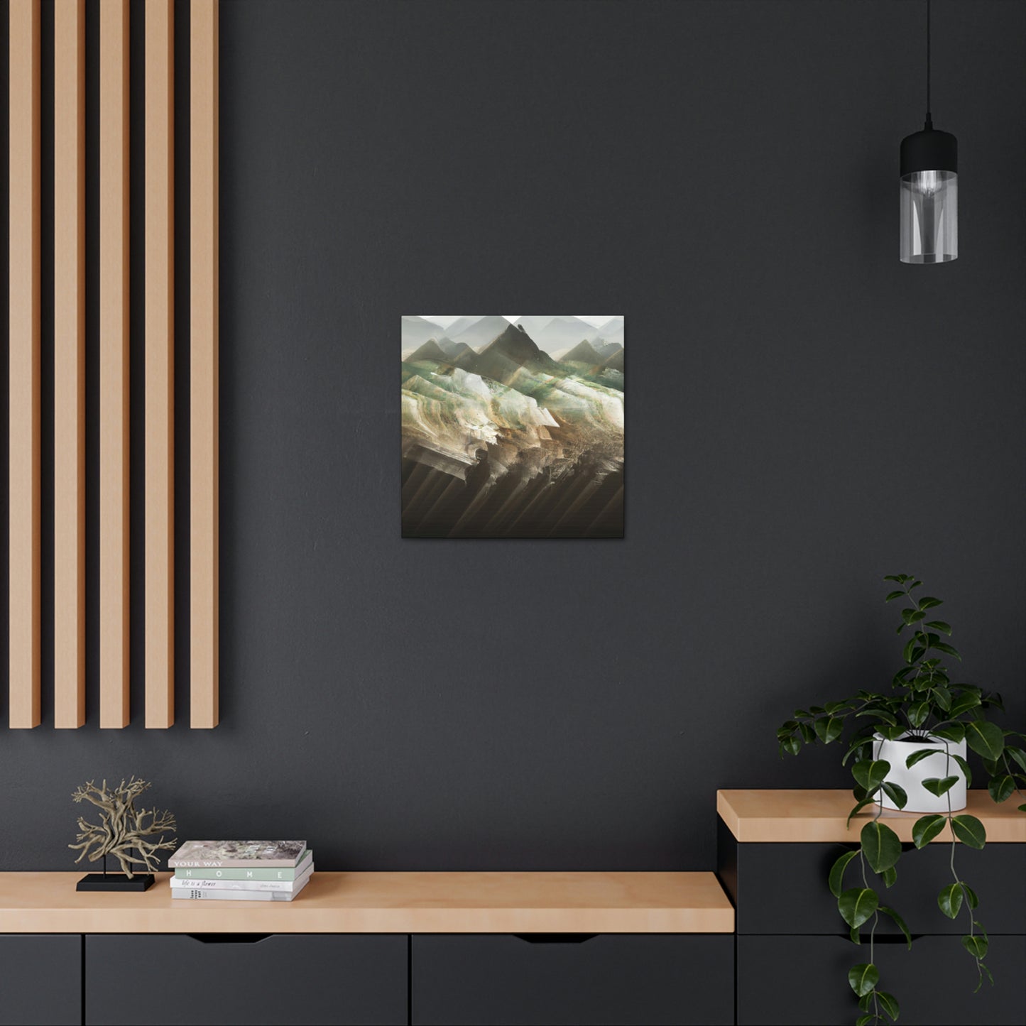 Lofty Mountain Peaks - Canvas