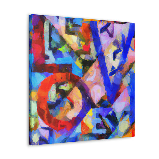 "Love Letters in Abstract" - Canvas