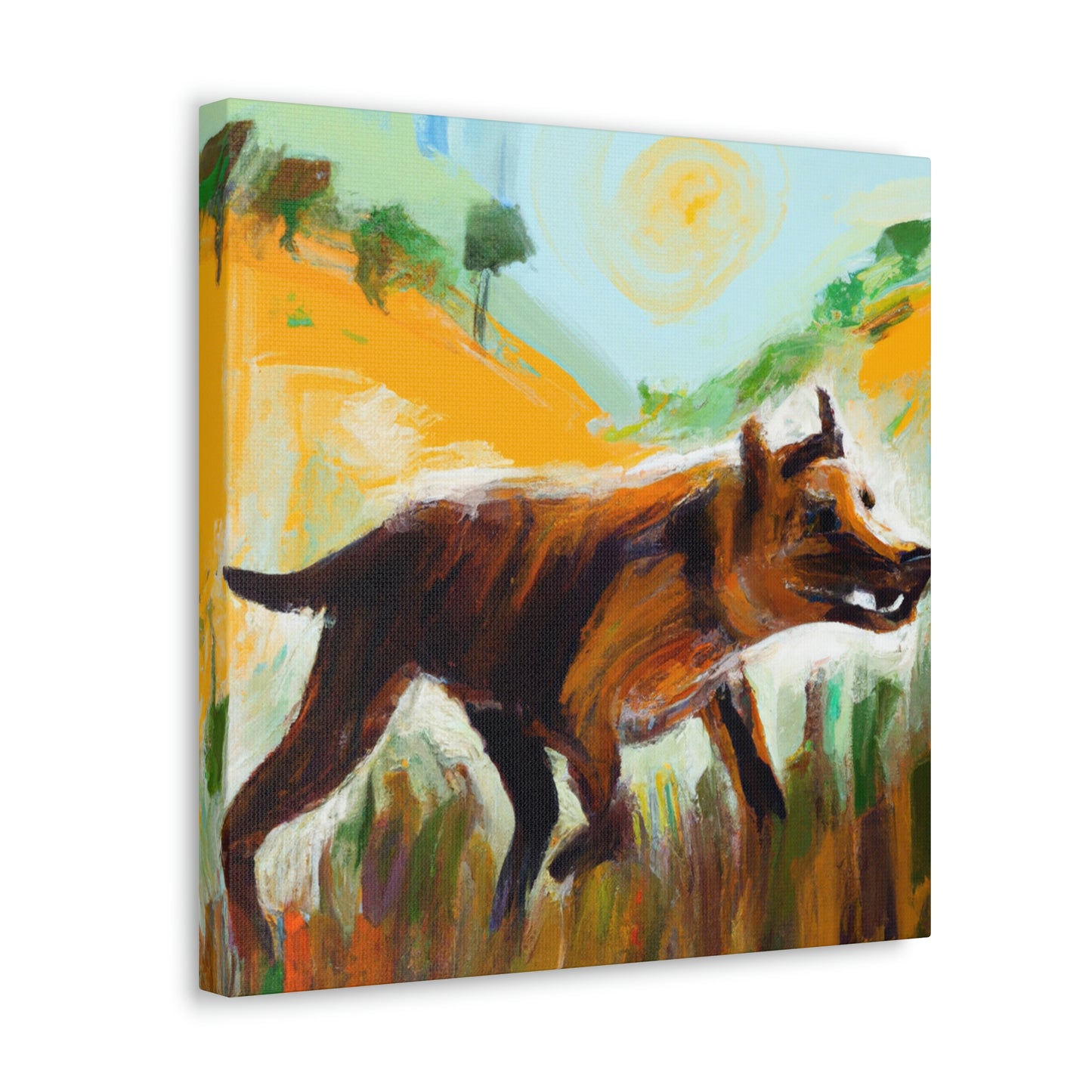 Tasmanian Tiger Reflection - Canvas