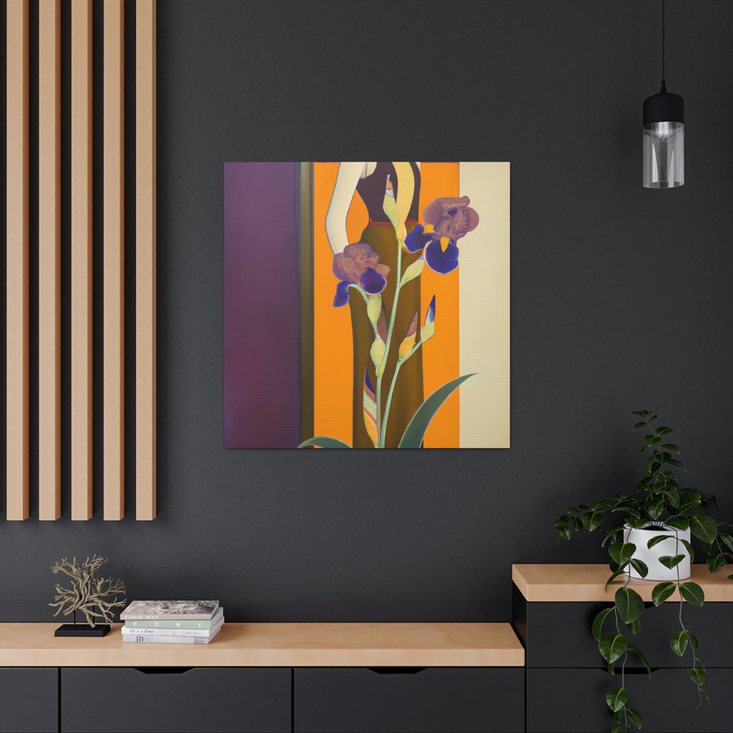 Iris in Splendor Glows - Canvas