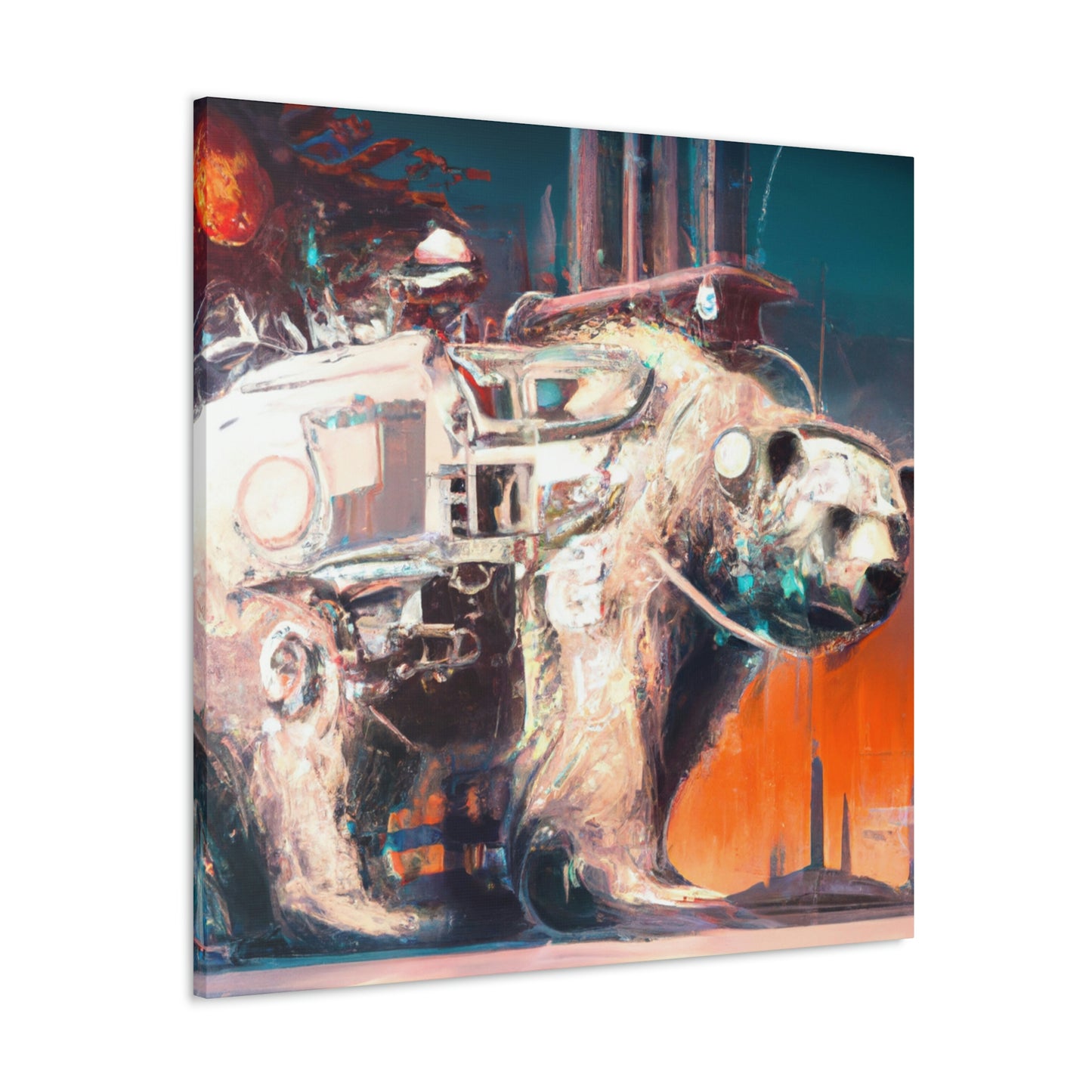 Polar Bear Mechanical Maker - Canvas