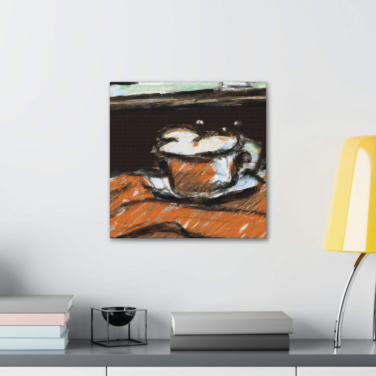 Cappuccino in Poppies - Canvas