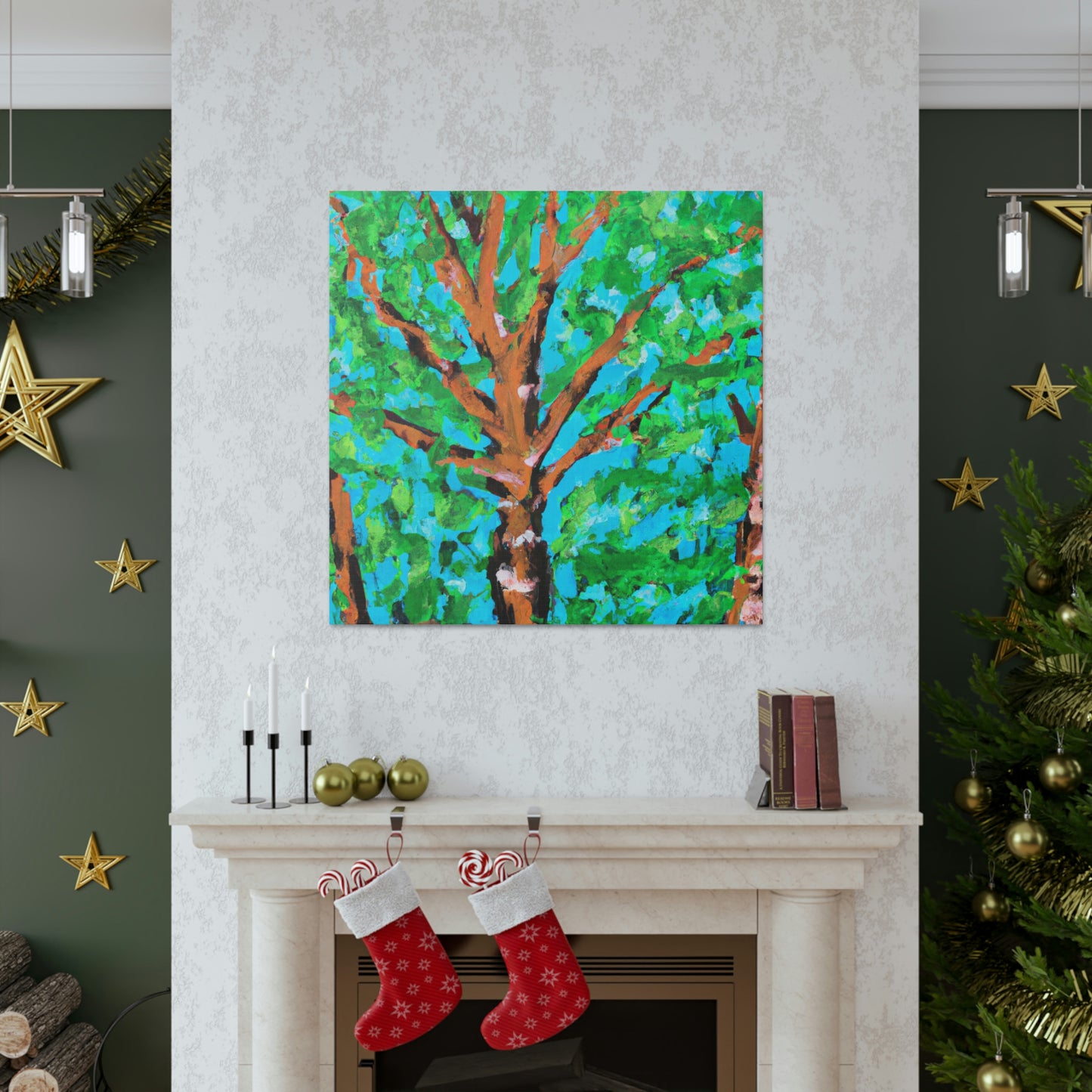 Beech Tree Expressionism - Canvas