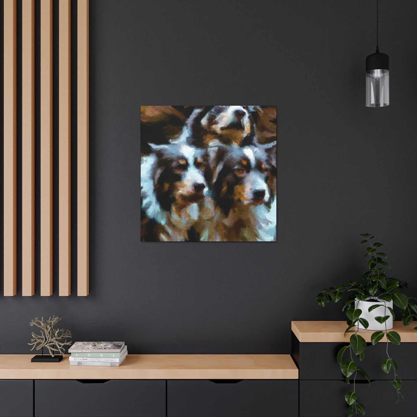 Australian Shepherd Solitude - Canvas