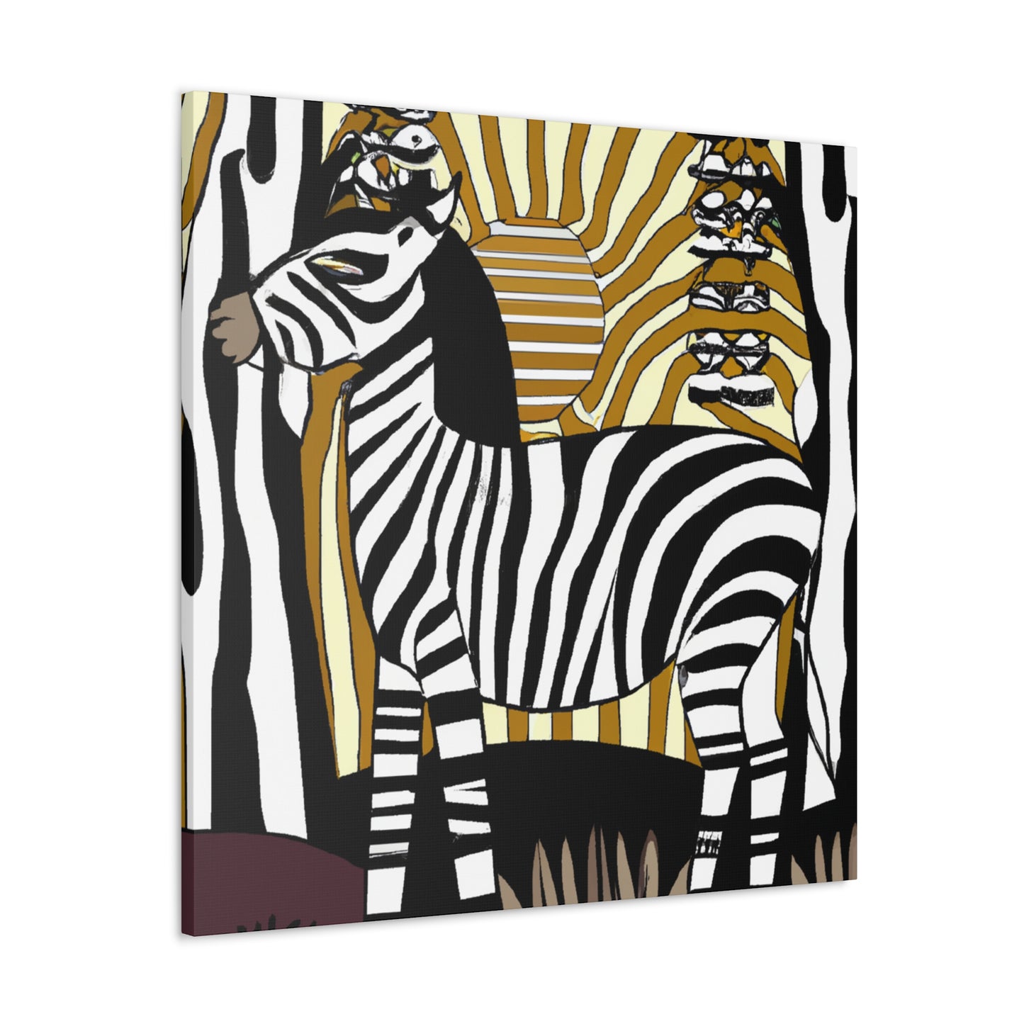 "Zebra's Glorious Strides" - Canvas