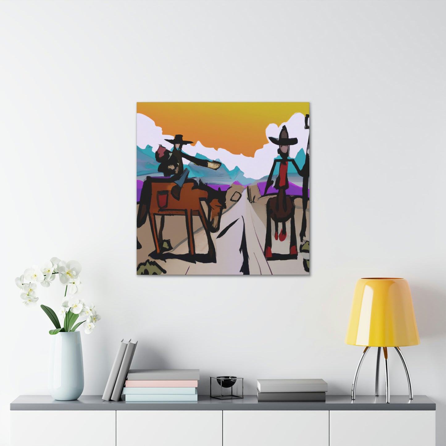 "Western Landscape Sunrise" - Canvas