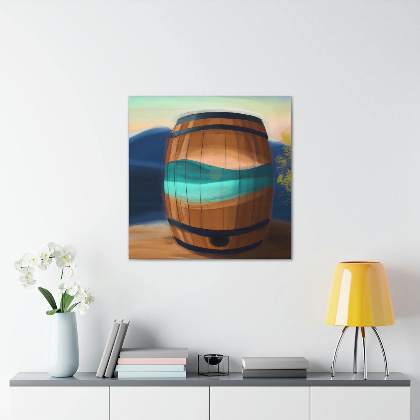 "Whiskey Barrell Nocturne" - Canvas