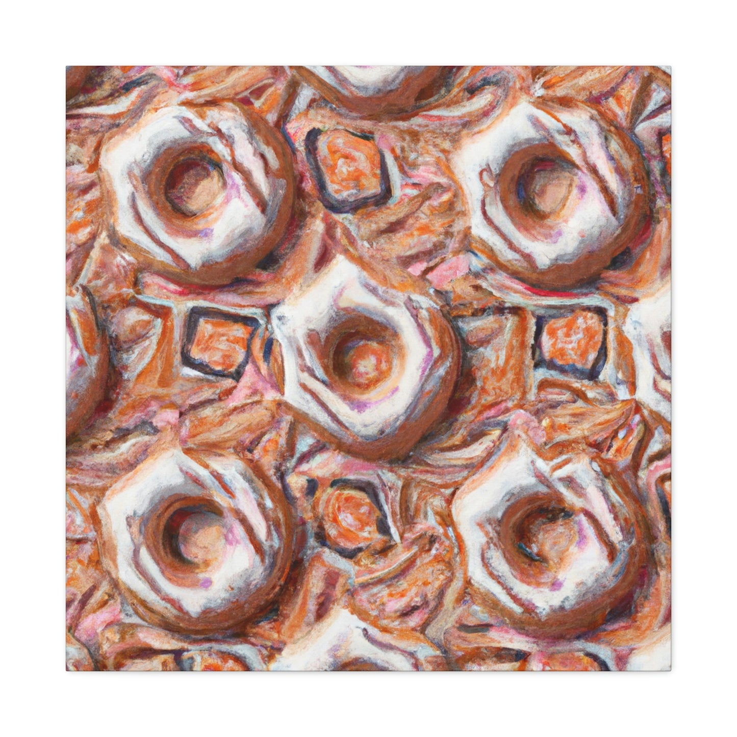 "Sugared Doughnut Delight" - Canvas