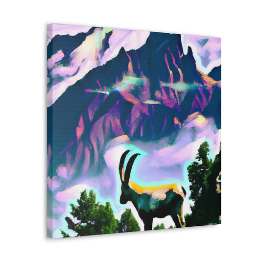 "Chamois in Art Deco" - Canvas