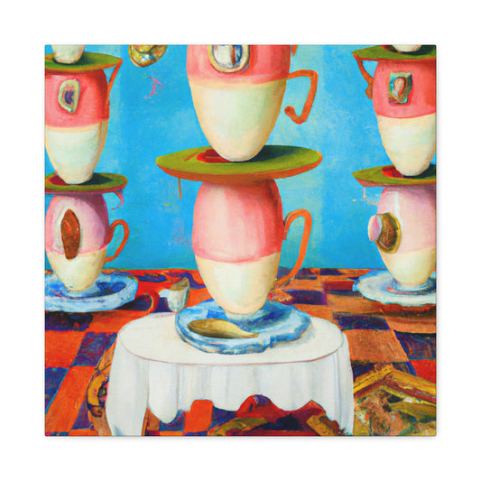 "Tea Cups in Dreamland" - Canvas