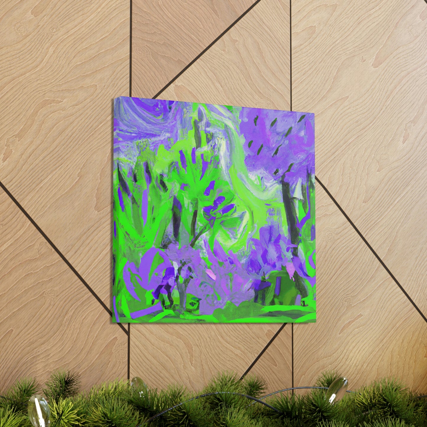 Lilac Expression Abstraction - Canvas