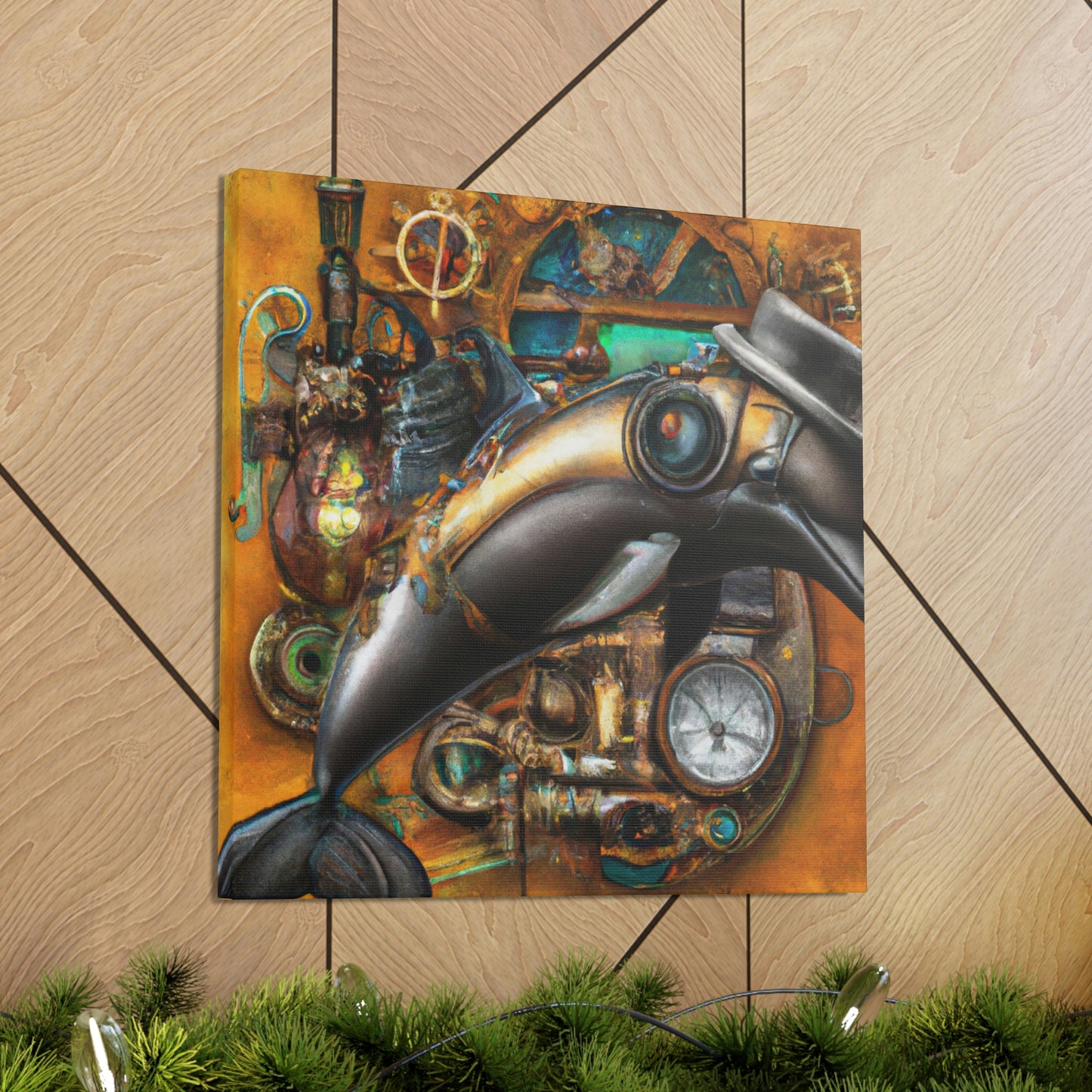 Dolphin Steampunk Ballet - Canvas