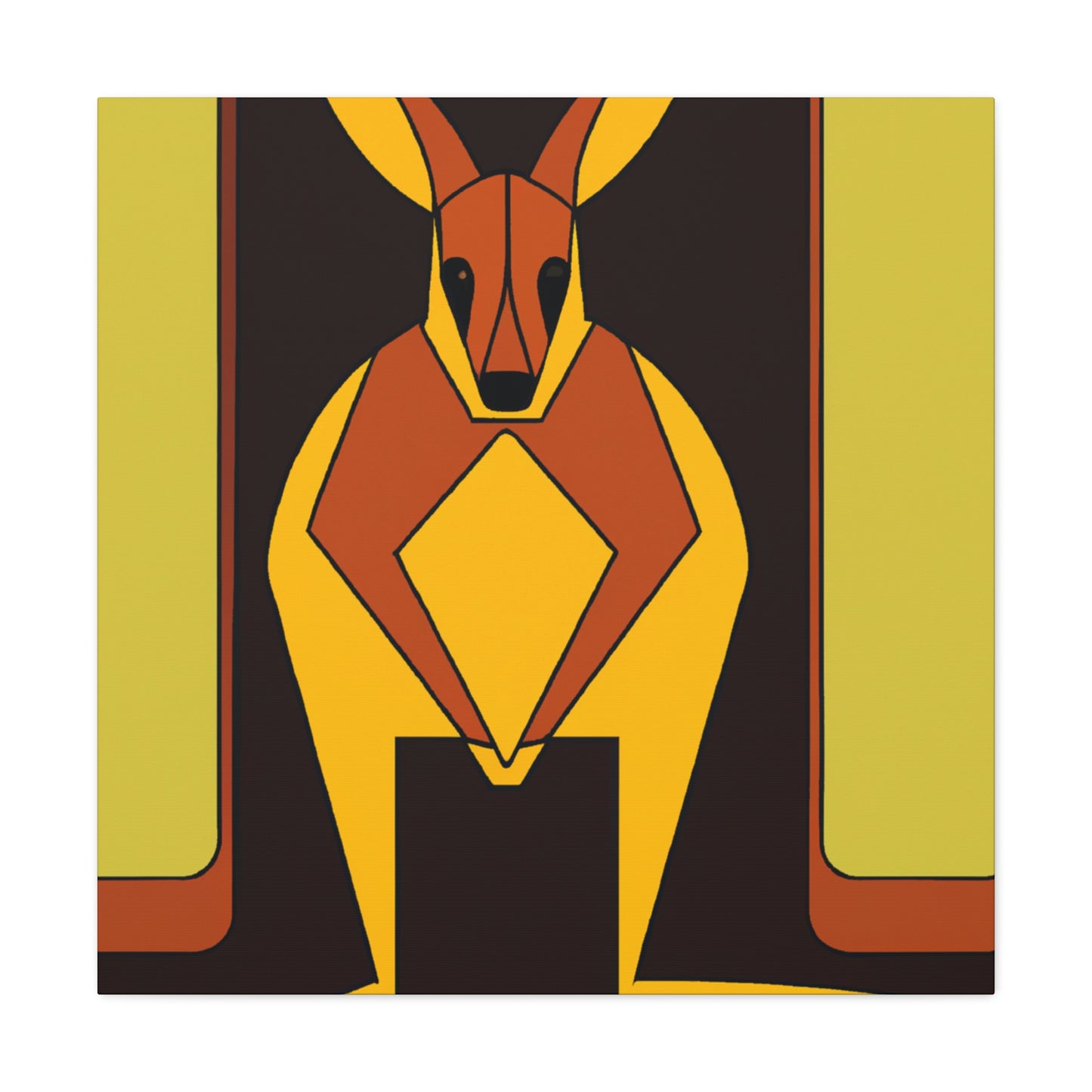 "Waltzing Wallaby Wonders" - Canvas