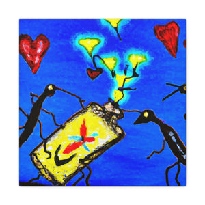 "Love Amidst Fireflies" - Canvas