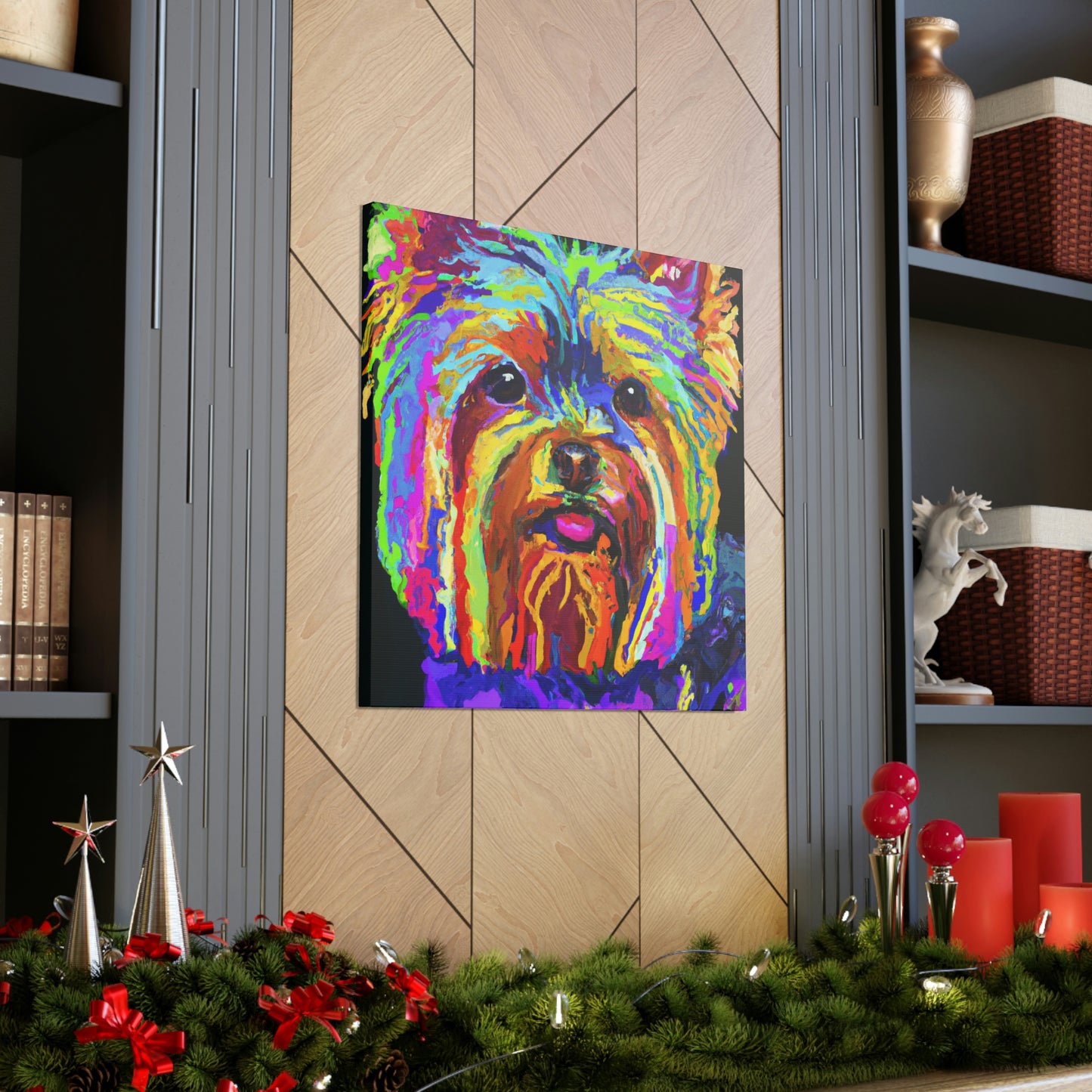 "Yorkshire Terrier Fauvism" - Canvas