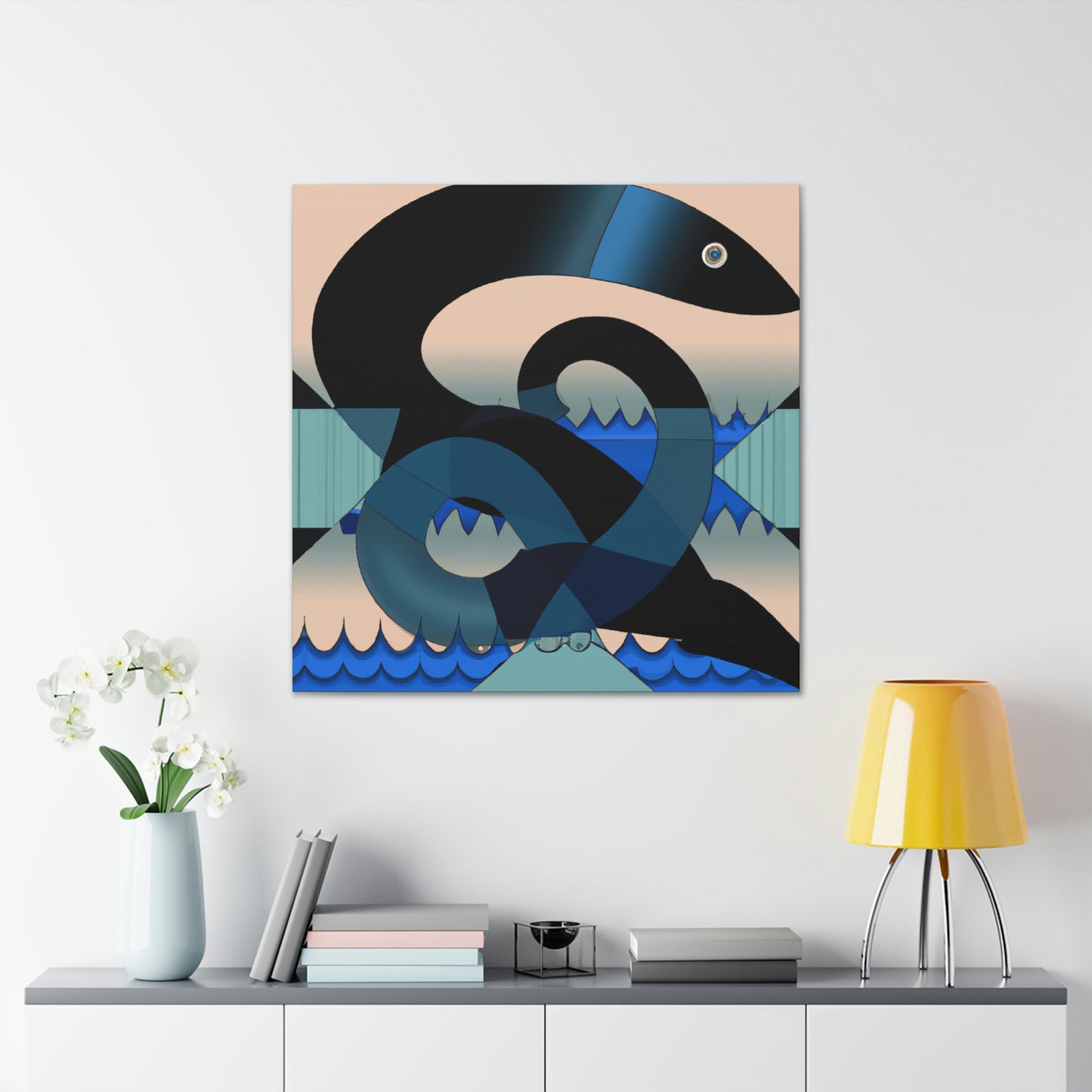 "Electric Eel Entwined" - Canvas