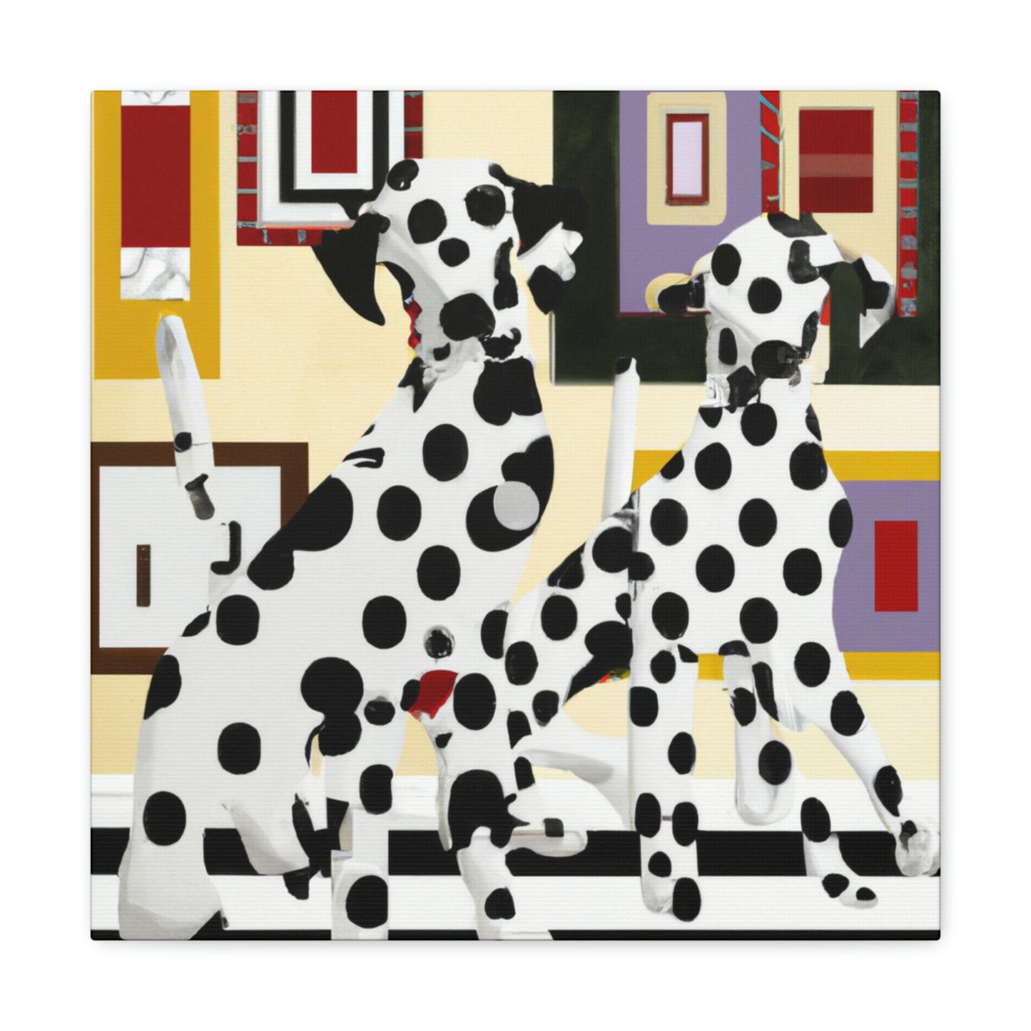 Dalmatian Slumbering Peace - Canvas