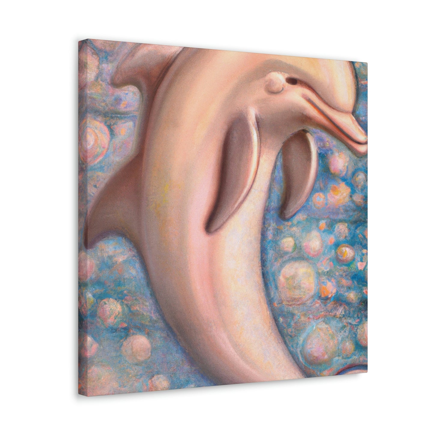 "Dolphin Dance Deco" - Canvas