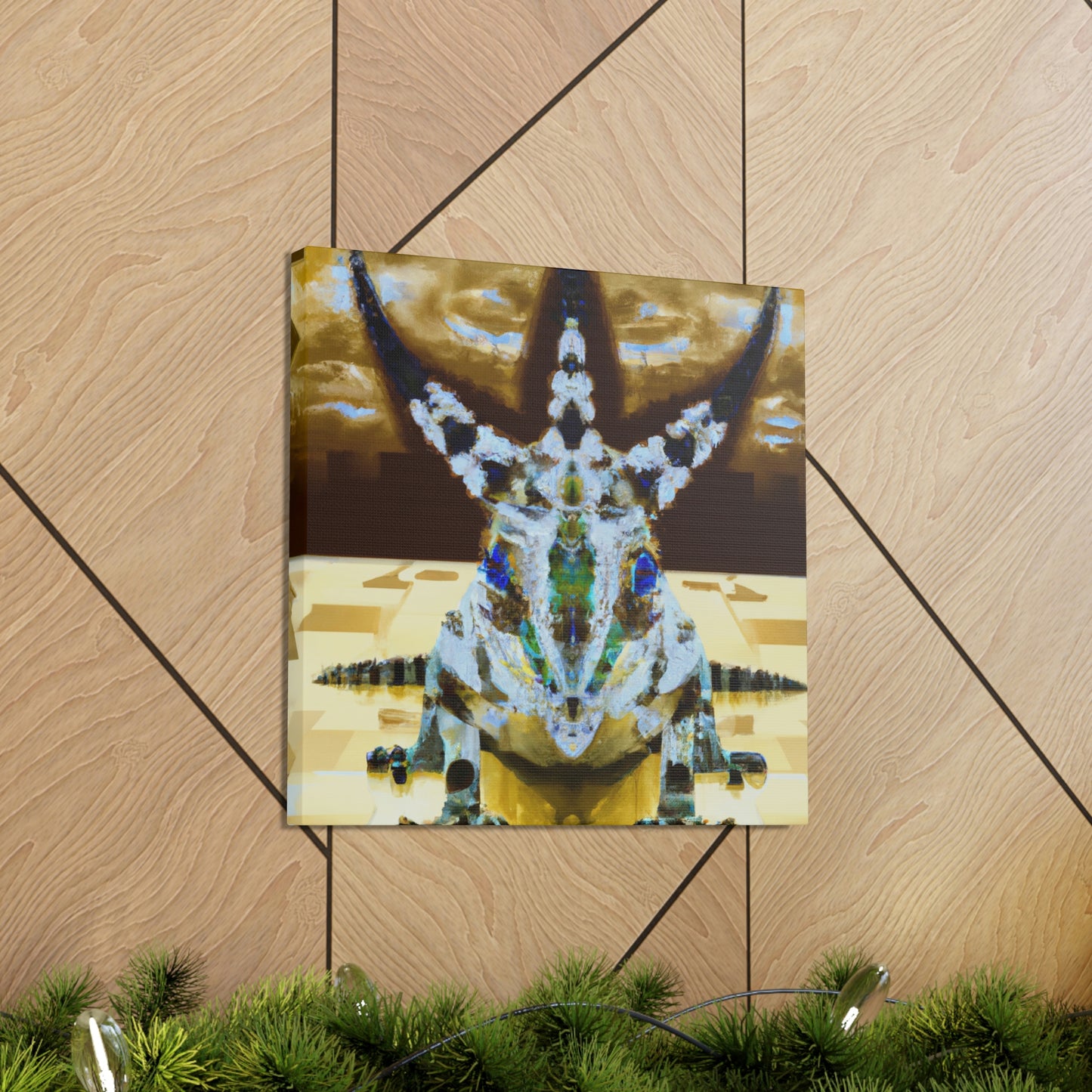 "Horned Lizard Dance Party" - Canvas