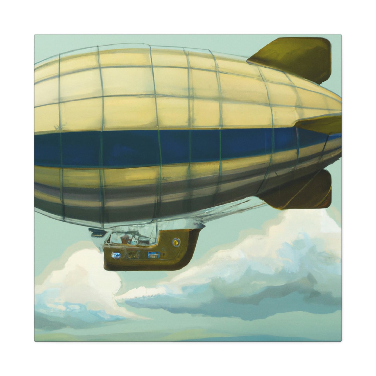 "Blimp in Neoclassicism" - Canvas