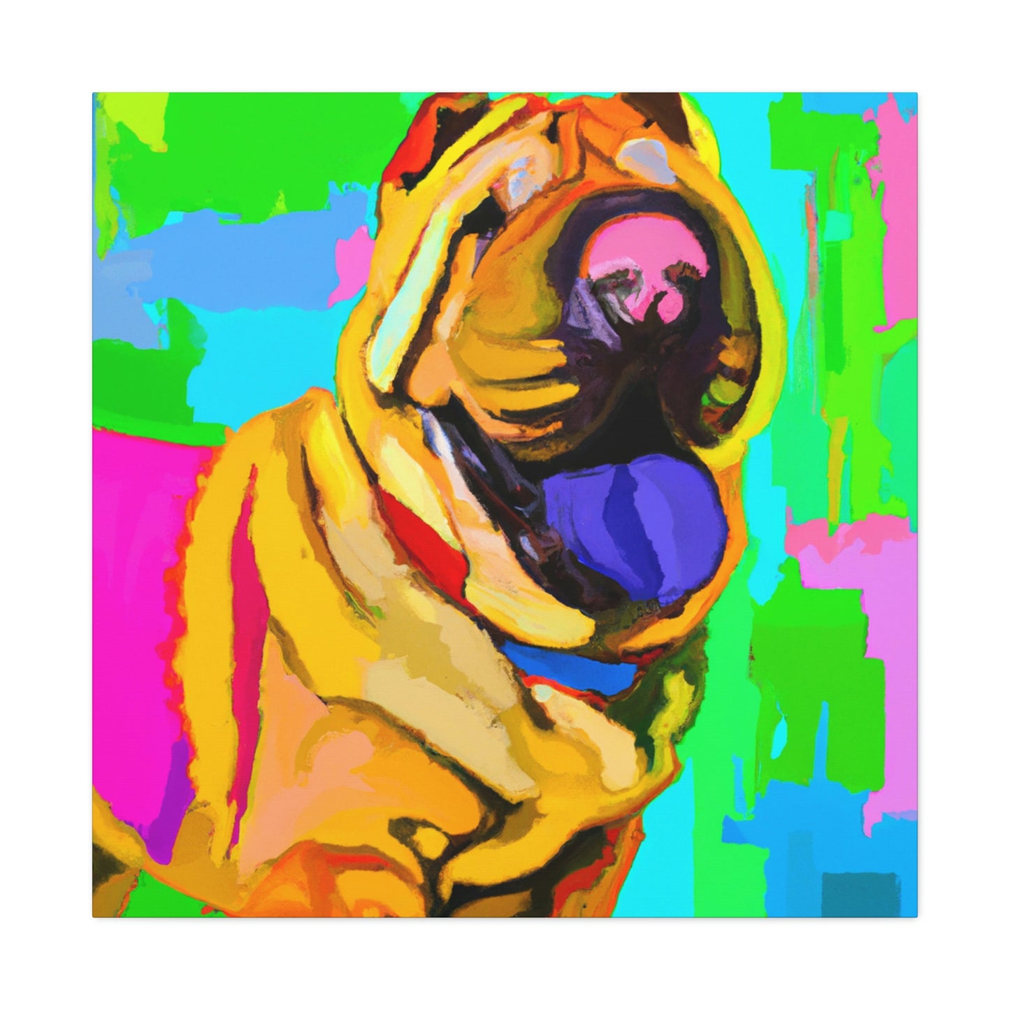 Shar Pei Minimalism - Canvas