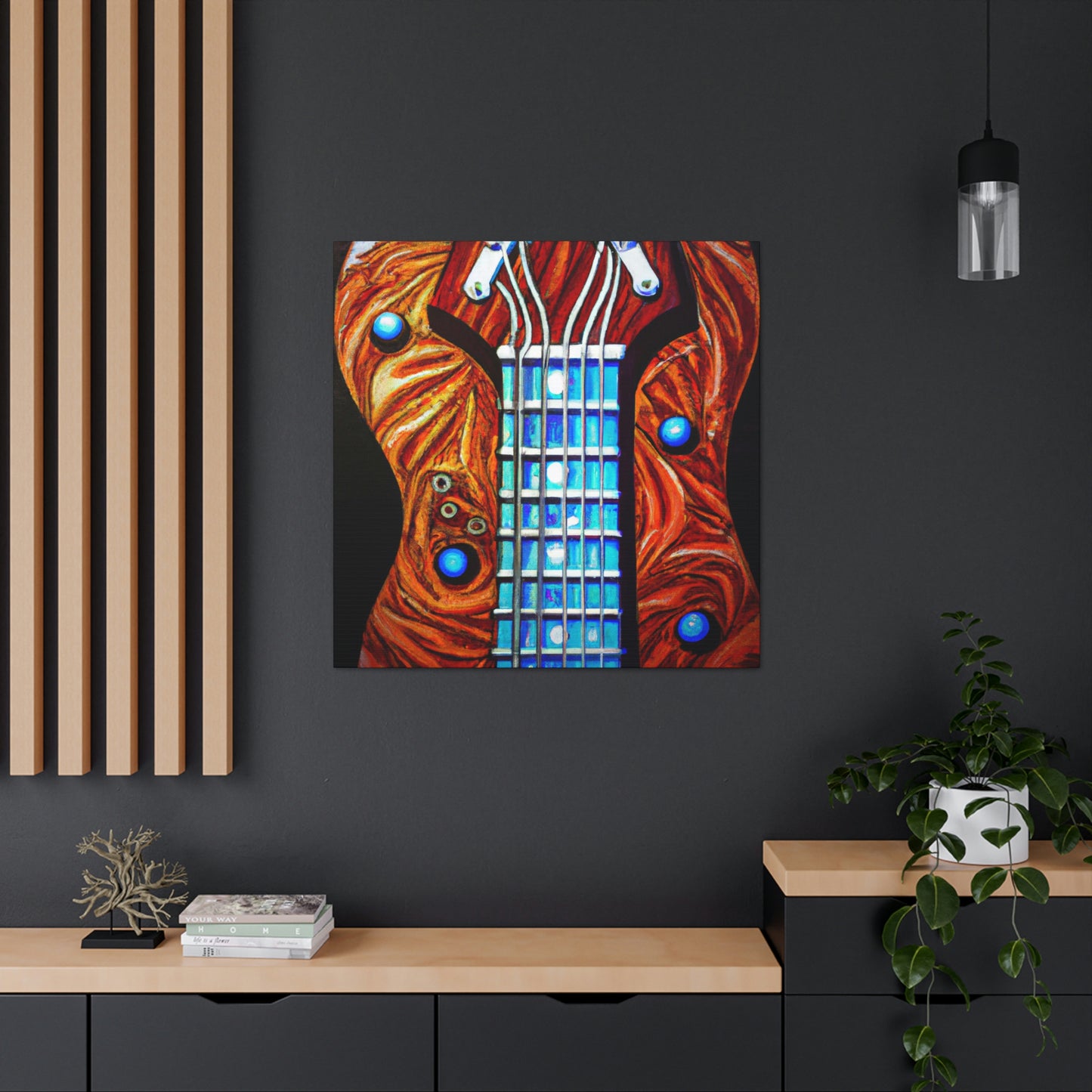 "Guitar Resonance Dreaming" - Canvas