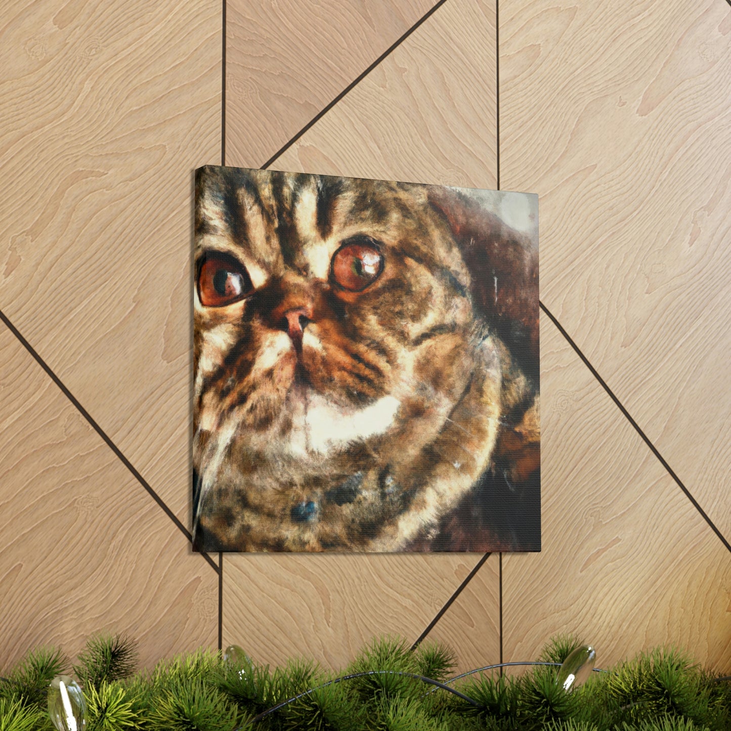 Folded Feline Fantasy - Canvas