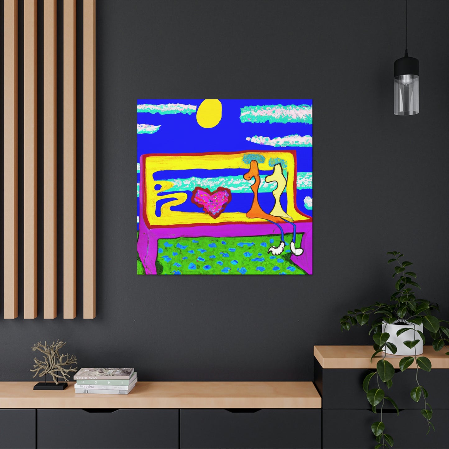 Love's Lonely Bench - Canvas