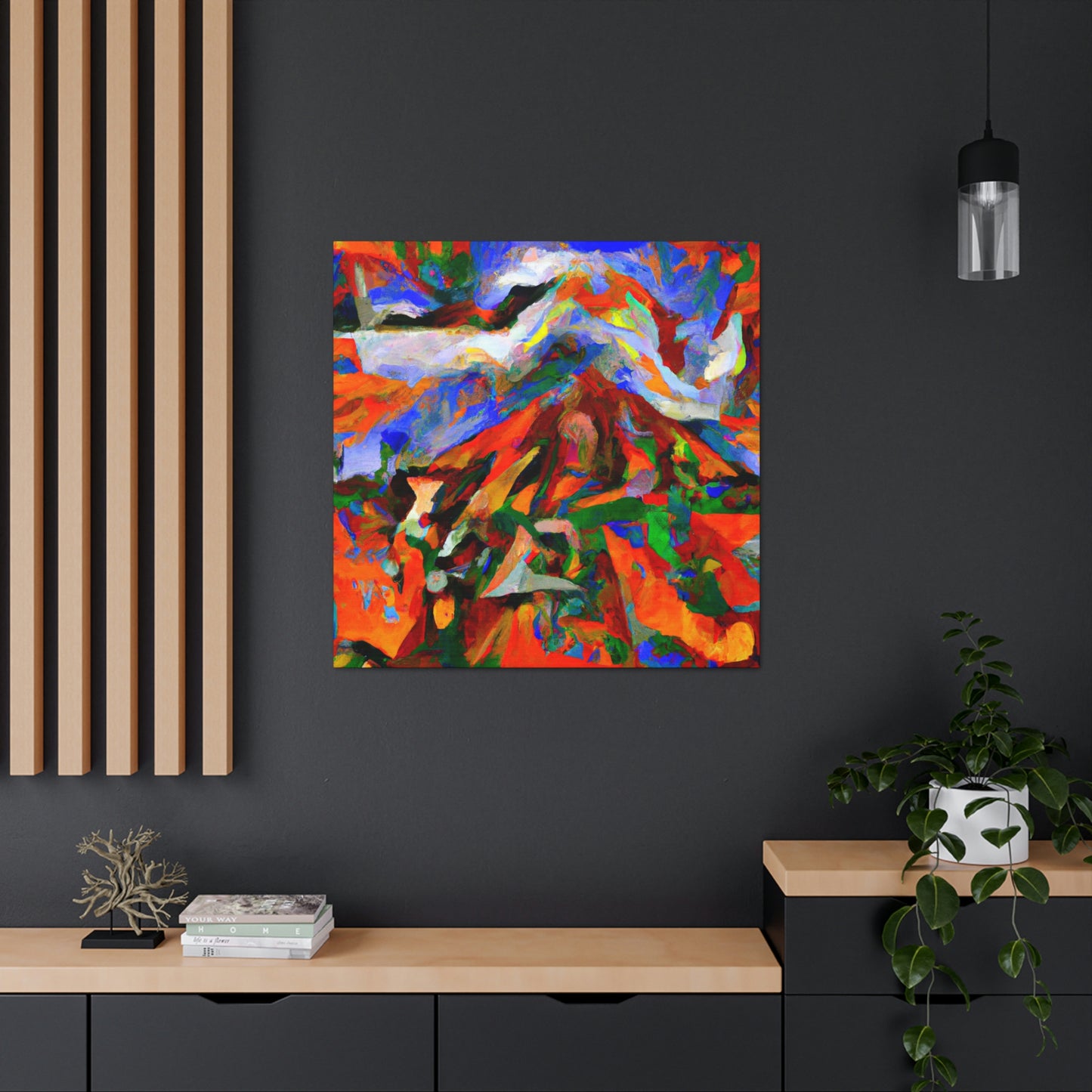 Volcano's Eruptive Glory - Canvas