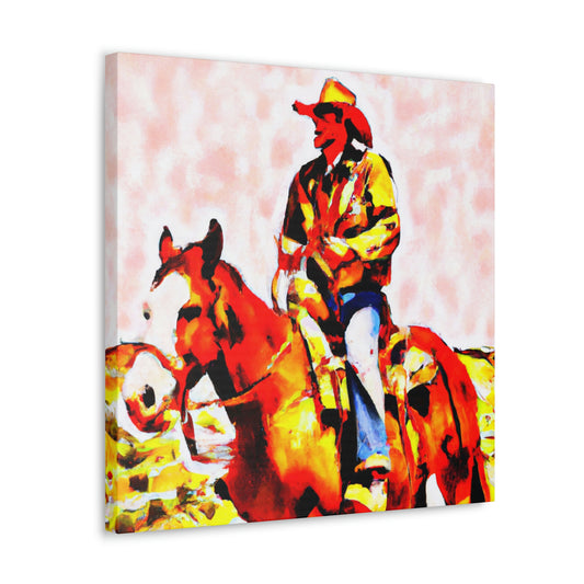 Pony Express Triumphant. - Canvas