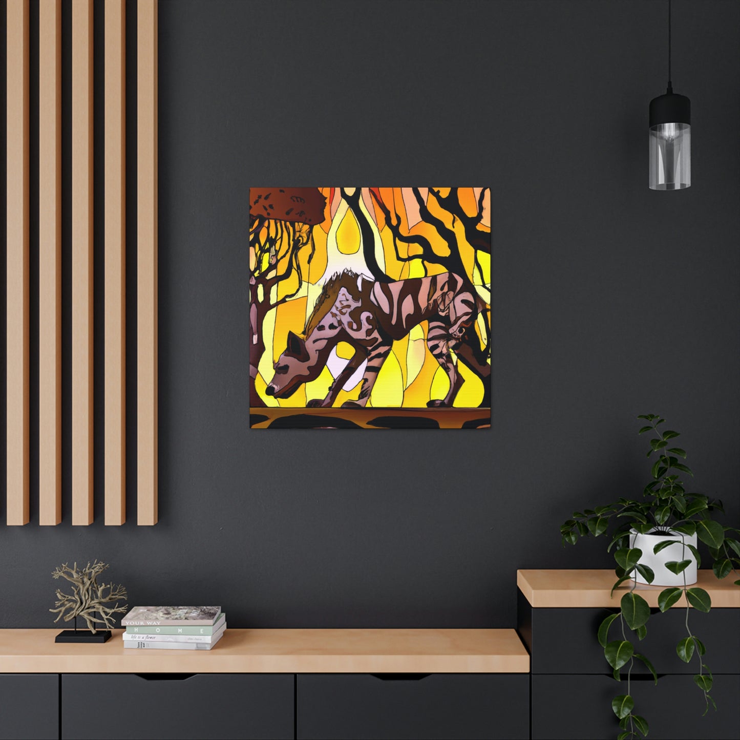 "Hyena's Golden Glee" - Canvas