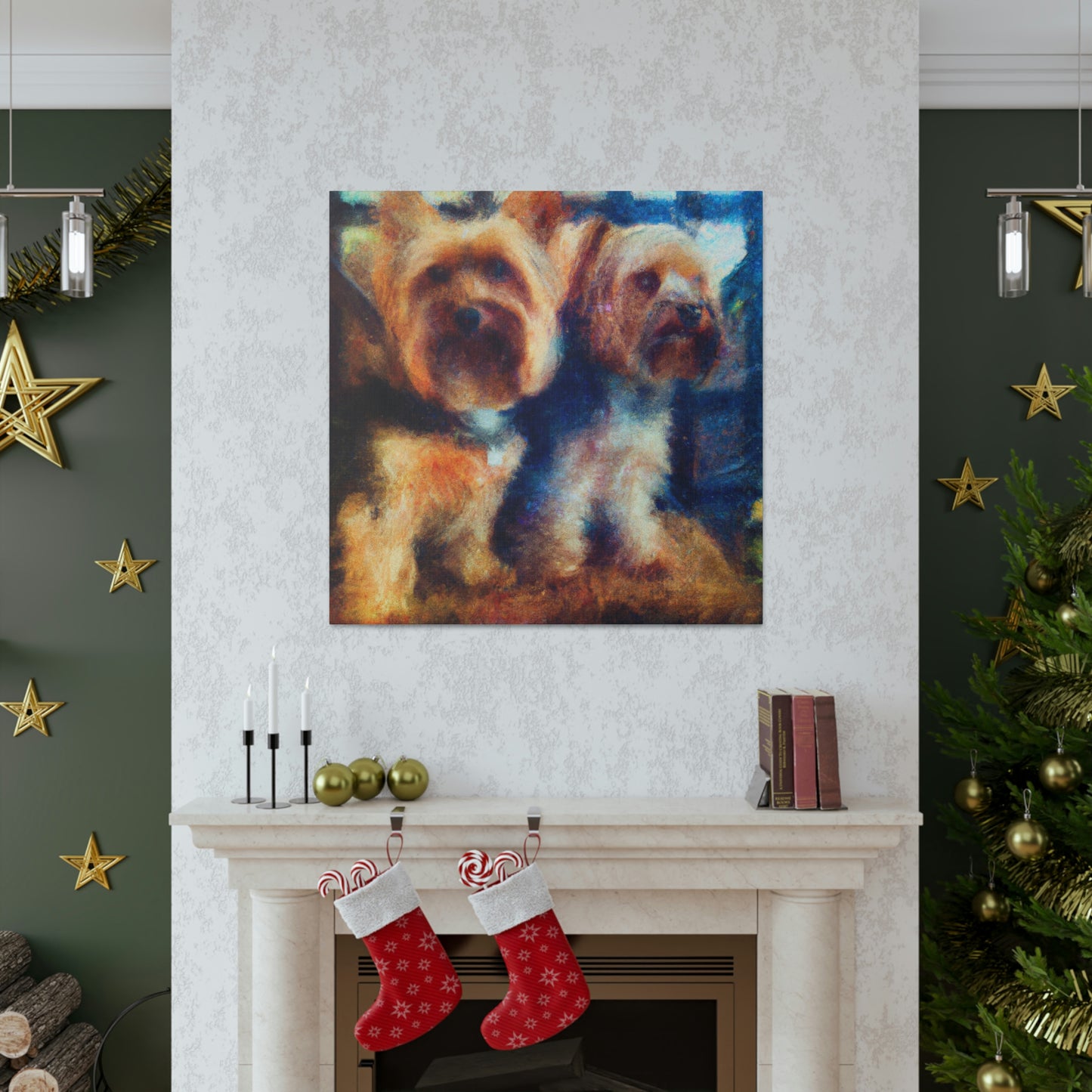 Puppy Love Impressionism - Canvas