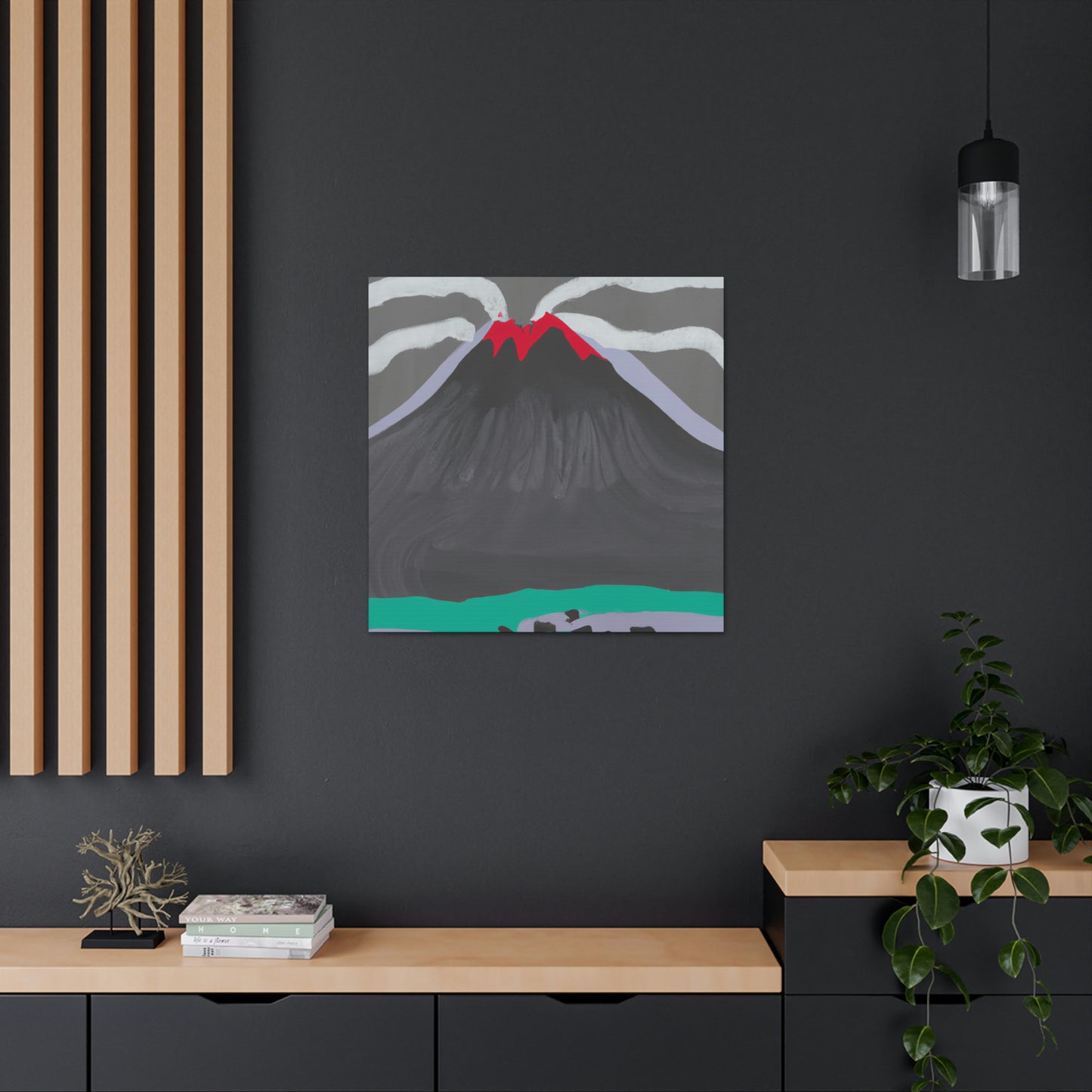 Volcano's Blazing Glory - Canvas