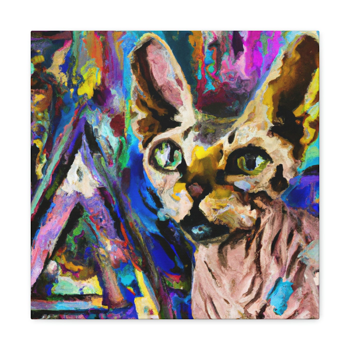 Sphynx in Abstraction - Canvas