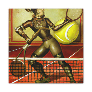 Tennis with Clockwork Gears - Canvas