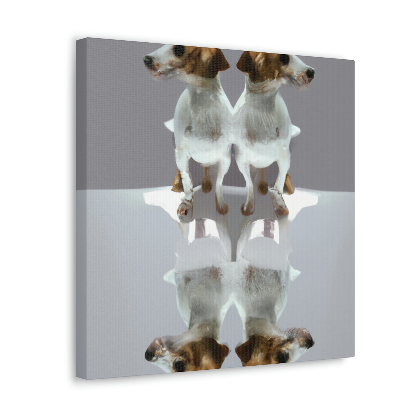 "Minimalist Jack Russell Pup" - Canvas