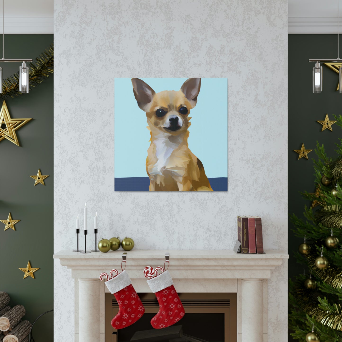 "Chihuahua Minimalism Dream" - Canvas