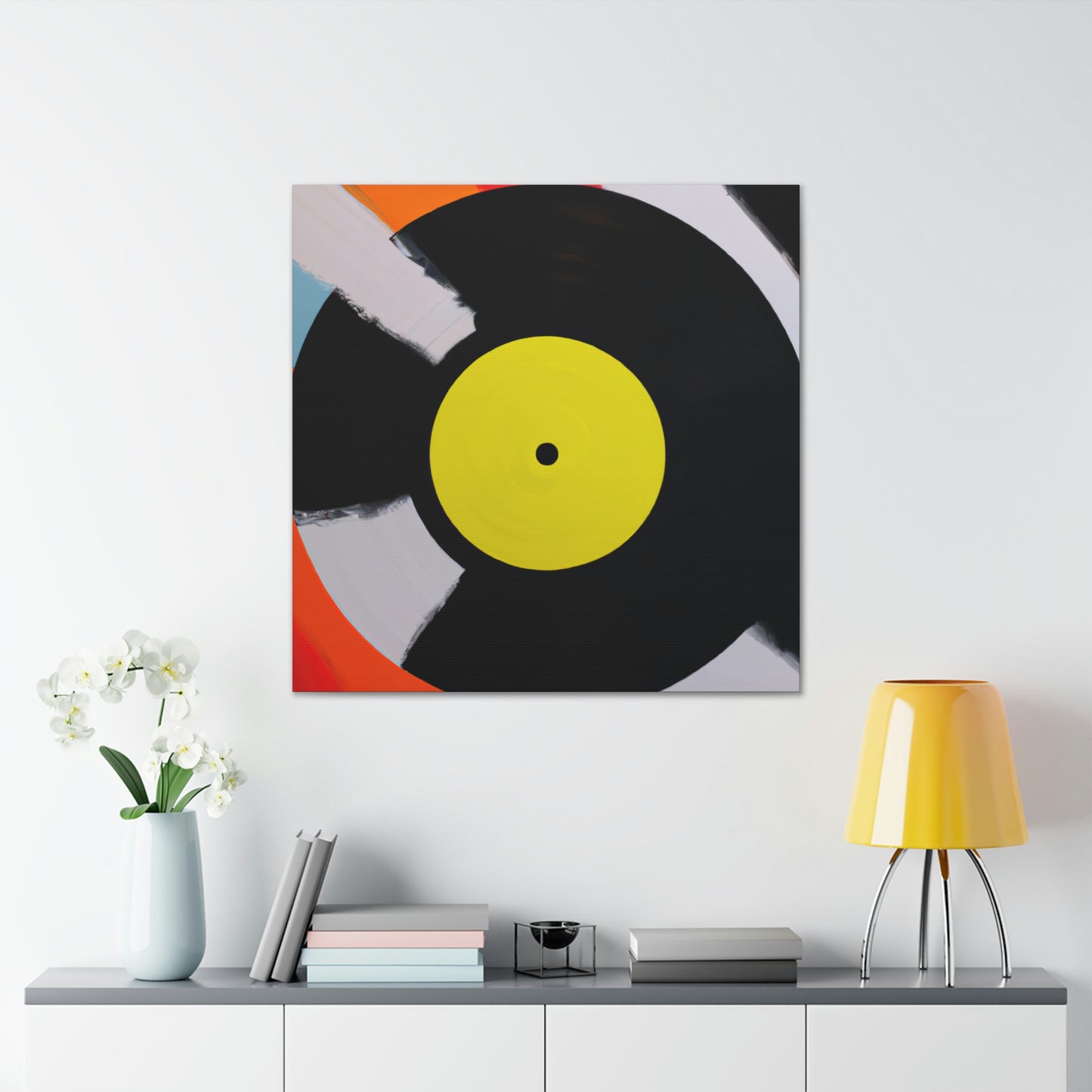 Vinyl Record Elegance - Canvas