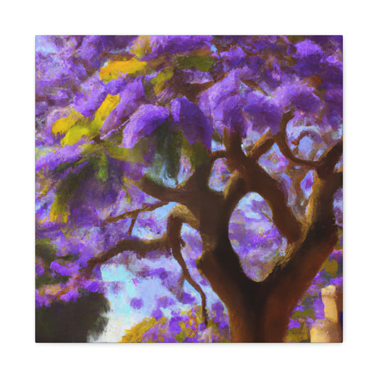 "Elegant Jacaranda Bloom" - Canvas