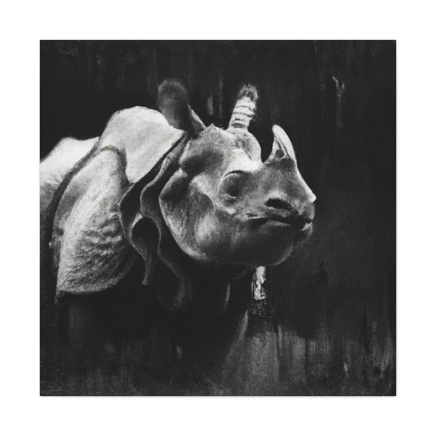 Rhino Majestic Splendor - Canvas