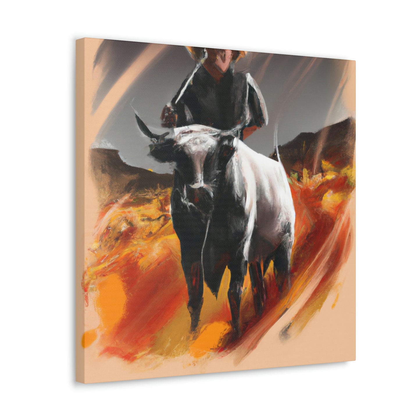 Cattle Branding Landscape - Canvas