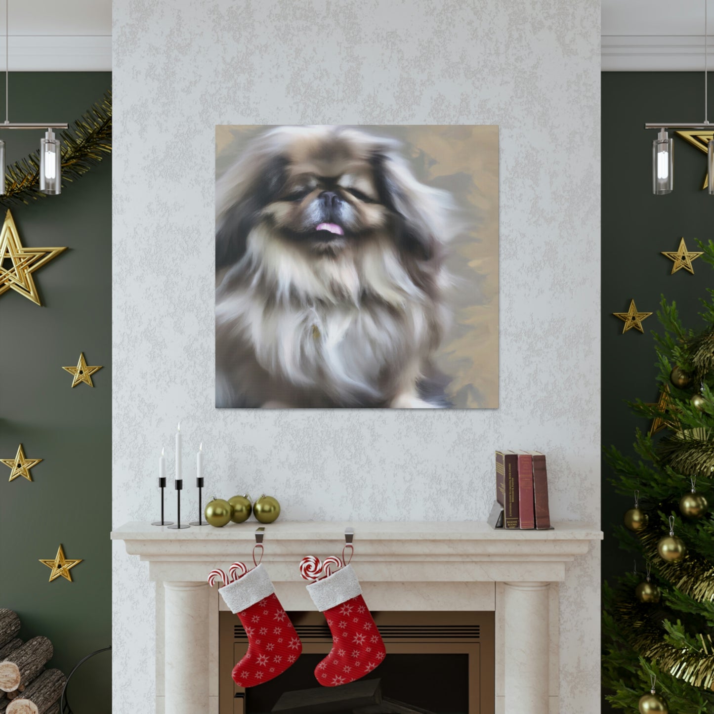 "Pekingese at Playtime" - Canvas